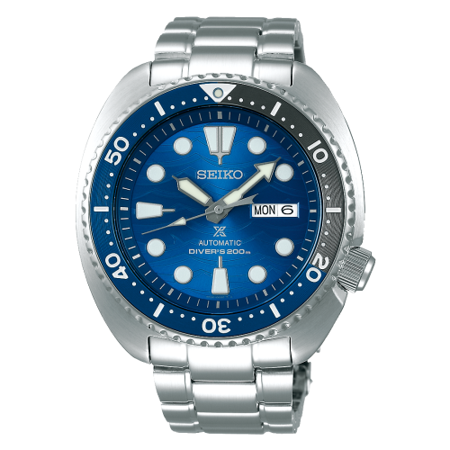 Seiko Prospex Diver Turtle Stainless Steel / Blue / Bracelet / Save the Ocean